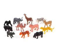 Lot de 4 mini animaux zoo - P'TIT Clown - Multicolore - Pour enfants - Mixte