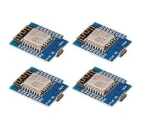 Lot de 4 mini cartes WiFi, module émetteur-récepteur sans fil 8266 12F WiFi, mini module sans fil, carte adaptateur d'extension, modèle Wi-Fi série, module Wi-Fi à distance