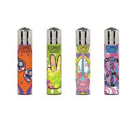 Lot de 4 Mini Clipper ""Peace & Music"" - Rechargeables