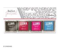 Lot de 4 mini encreurs à séchage rapide Bullet Journal - Star Multicolore G
