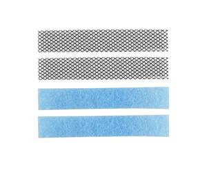 Lot de 4 mini filtres à air divisés pour ASU12RL ASU12RLF ASU12RLF1 ASU12RLS2 ASU12RLS3 ASU12RLS3Y ASU15RLF1 ASU9RLF1 ASU9RLS2 ASU9RLS3 Compatible avec Fujitsu General UTR-FA16-UTR-FA16-2 K remplace 9