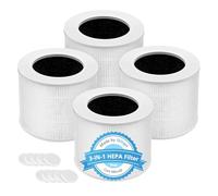 Lot de 4 mini filtres de rechange pour purificateurs d'air LEVOIT Core Mini-P, filtre de rechange 3 en 1 Mini-RF