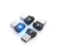 Lot de 4 Mini Lampes LED USB pour Voiture Intérieur - Lumières d'Ambiance RVB 7 Couleurs - Idéales pour l'Atmosphère Intérieure de la Voiture, Ordinateurs Portables et en Tant Que Veilleuses