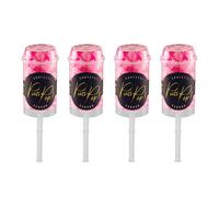 Lot de 4 Mini Lanceurs de Confettis Push Pop Rose Biodégradables