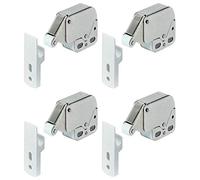 Lot de 4 mini loquets tactiles pour portes d'armoires de caravane et camping-car