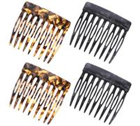 Lot de 4 mini peignes à lamelles, pour cheveux français, accessoires de coiffure pour femme