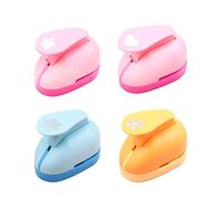Lot de 4 mini perforatrices à fleurs - Accessoires créatifs faits à la main pour enfants - Convient pour le scrapbooking, la fabrication de cartes, l'artisanat, etc.