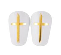 Lot de 4 Mini protège-Tibias Football for Hommes, Femmes, Enfants, garçons et Filles, Extra Petits, équipement Protection pour Hommes, Femmes(White,S)