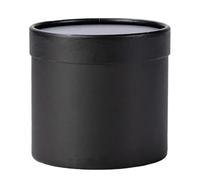 Lot de 4 mini seaux à fleurs créatifs et portables, boîte ronde simple for bouquet, étui for, for la fête des mères Pour Les Fleuristes(Black)