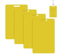 Lot de 4 mini tableaux blancs effaçables verticaux - Bloc-notes effaçables | Mini tableau blanc pour manager enseignant, bénévole, étudiant, infirmier, médecin, bureau, hôtel, école, restaurant