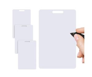 Lot de 4 mini tableaux blancs effaçables verticaux - Format de poche | Mini tableau blanc pour infirmière, médecin, enseignant, étudiant, assistant, gestionnaire, bureau, hôtel, école