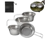 Lot de 4 mini tasses à vin de voyage avec poignée - 50 ml - Pour salle à manger, camping, alpinisme, sport, cuisine, barbecue