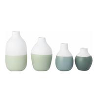 Lot de 4 mini vases à bouteilles, verts