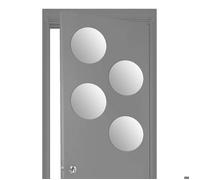 Lot de 4 miroirs adhésifs ronds 30 x 30 cm - Verre - 5 FIVE SIMPLY SMART
