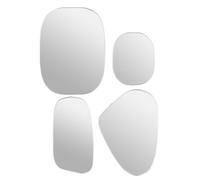 Lot de 4 Miroirs Muraux "Roman" 40cm Argent