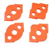 Lot de 4 modèles de défonceuse à gabarit radius pour arrondir les coins, ABS haute dureté, traité CNC, R5-R40 (8 tailles), design antidérapant à 3 trous, 4 pièces