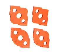 Lot de 4 modèles de défonceuse de rayon pour le travail du bois, haute dureté ABS + CNC, coins de rayon R5 R10 R15 R20 R25 R30 R35 R40