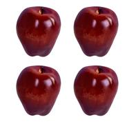 Lot de 4 modèles de fruits rouges réalistes répliques de fruits artificiels, parfaits pour la décoration de fête et l'enseignement en classe