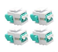 Lot de 4 modules de coupleur LC pour OS1 OS2 - Câble fibre monomode - Interconnexion pour APC - Bleu