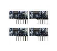 Lot de 4 Modules de Décodage et de Réception Sans Fil 433 MHz, Récepteur de Décodage à 4 Canaux pour Télécommandes 433 MHz