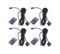 Lot de 4 Modules de Mesure de Distance Ultrasoniques Étanches JSN-SR04T avec Fils Intégrés pour