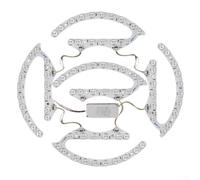 Lot de 4 modules de plafonnier LED 72 W 96 W 120 W 144 W 3 - Panneau de rechange à intensité variable avec lentille optique et installation magnétique pour réparation de bureau - Blanc