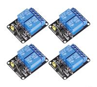 Lot de 4 modules de relais 12 V 24 V 2 canaux avec isolation optocoupleur SPDT bidirectionnelle 250 V 10 A AC 30 V 10 A DC pour projets d'automatisation MCU (12 V)