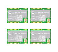 Lot de 4 modules d'interface DX-LR20 Semtech LLCC68 LORA SPI 868915 MHz 22 dBm 8 km longue portée compatible avec STM32 Meshtastic CEFCC Certification (LR20-900M22S x 4 pièces)