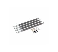 Montant inférieur filet de sécurité trampoline ?180 à ?250cm (lot de 4) lot de 4 montants inférieurs pour filet de sécurité gris TU