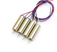 Lot de 4 moteurs sans noyau 720 brossés haute performance 7 x 20 mm avec arbre de 1 mm (2 x CW / 2 x CCW) pour drones RC et quadrirotor