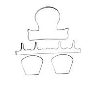 Lot de 4 moules à biscuits en forme de meubles pour décoration de chocolat en acier inoxydable