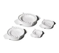 Ibili - 707700 - Moules à chaussons - 5.5/7.5/9.5/12.5 cm - Pack de 4 - Plastique - Blanc