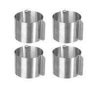 5five Petits moules ronds extensibles inox – Lot de 4