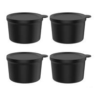 Lot de 4 moules à glaçons de rechange en silicone compatibles avec les accessoires de glace pilée, conçus pour produire de la neige comme des glaçons, faciles à nettoyer et