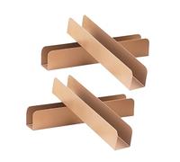 Lot de 4 moules à pain rectangulaires en acier au carbone - Professionnels sans couche - Pour gâteaux et fondants - Accessoires de cuisson de cuisine