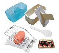 Lot de 4 moules à spam Musubi pour musubi - Pour sandwich, riz, onigiri - Pour déjeuner, viande, hot-dog, fromage, fraise, déjeuner, bento