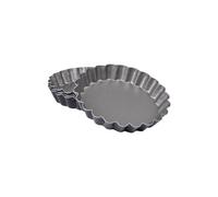 Lot de 4 Moules à Tartelettes Cannelés 12cm Gris