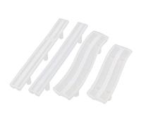 Lot de 4 moules en résine époxy en silicone pour poignées de porte d'armoire, poignées de barre de tiroir, artisanat Afrt