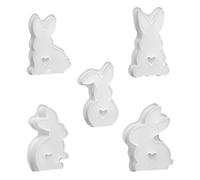 Lot de 4 moules en silicone en forme de lapins pour bougies, savons, bonbons, chocolats, fondants résistants à la température