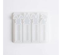 Lot de 4 Moules en Silicone pour Pâques Forme Lapin, Kit de Moulage pour Cadeau d'Argent Créatif, Boîte Surprise pour Chocolat et Bonbons, Idéal pour Bricolage et Décoration de Fête Familiale