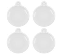 Lot de 4 moules en silicone pour porte-clés en forme de boule de Noël en résine époxy à suspendre pour fabrication de bijoux