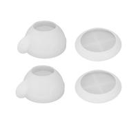 Lot de 4 moules en silicone pour tasse à café en forme de cœur avec plateau à thé, pour créer une décoration d'intérieur unique, solution de bricolage facile