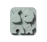 Lot de 4 moules en silicone souple de qualité alimentaire en forme de licornes pour bonbons, fondants, chocolats, savons, gâteaux, décorations de gâteaux, pâtisseries