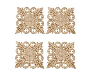 Lot de 4 moulures en bois sculptées pour corridor pont meubles 15 cm