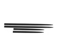 Lot de 4 Moulures Latérales de Carrosserie, Anti-bosses, Protection de Porte de Voiture, Garnitures Étanches, Noir Brillant, U