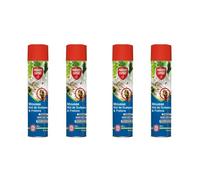 PROTECT EXPERT 4 Aérosols Anti Guêpes & Frelons - 4x600ml - Mousse Et Jet Longue Portée - Traitement A Distance - Pulvérisation Jusqu’à 3 Mètres - Action Choc Et Foudroyante GUEPMOUS600X4