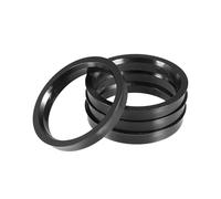Lot De 4 Moyeux Roue Universels Pour Voiture 71.6-60.1 64.1 66.6 67.1mm Anneau Central Anneau De Jante Plastique ABS Noir Adaptateur D'entretoise Roue(71.6-64.1mm-4PCS)