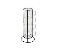 Secret de Gourmet - Lot de 4 Mugs sur Rack "Mia" 30cl Transparent Transparent G