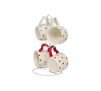 - Lot de 4 Mugs sur Rack "Valentine" 22 lanc