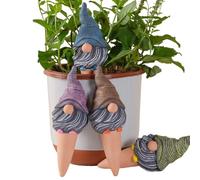 Lot de 4 nains d'irrigation automatiques pour plantes - En terre cuite - Pour arrosage des racines - Jardin extérieur, pelouse, pot de fleurs